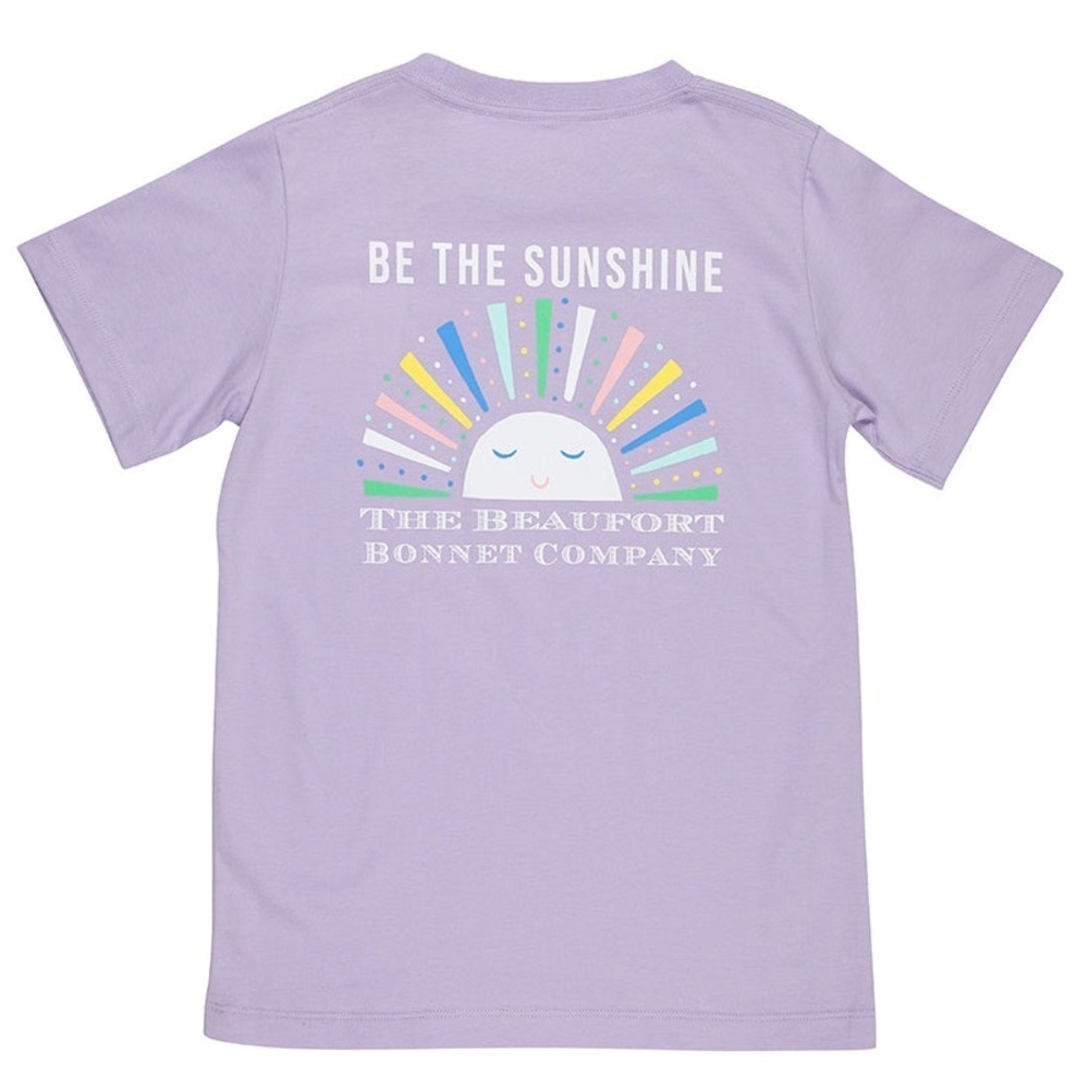 The Beaufort Bonnet Company Girls Large Purple Be The Sunshine Graphic T Shirt